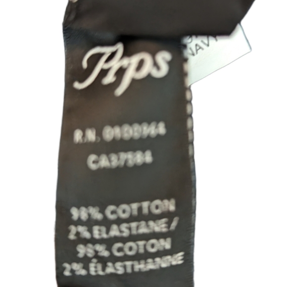 NWOT...PRPS Navy Side Zipper Skinny Pants...Size 33 - Picture 6 of 9